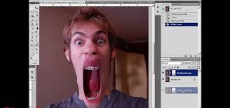 When you're finished, the sketch should look like this: How To Make A Wide Mouthed Screaming Face In Photoshop Photography Wonderhowto