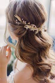 Hairstyles For Brunettes Half Up Wedding Hairstyles The 25 Best Half Up Wedding Hair Ideas On Simple Wedding Hairstyles Bridesmaid Hair Accessories Hair Styles