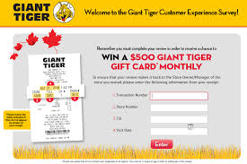 Check your gift card balance on giftcash by. Www Gianttiger Com Survey Giant Tiger Customer Satisfaction Survey