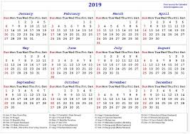 Free Printable Calendar 2019 With Indian Holidays Printable Calendar Template Free Calendar Template Holiday Calendar