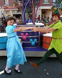 3 Celebrate A Street Party Disneyland 3 Disneyland Face Characters Disney Face Characters Peter Pan And Tinkerbell