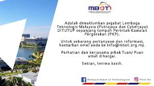 Adalah gelaran teknologis profesional yang diiktiraf oleh lembaga teknologis malaysia (mbot). Mbot My On Twitter Mbot Announcement