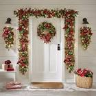 the cordless prelit poinsettia and ribbon holiday trim