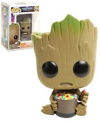 Funko Pop Marvel Guardians Of The Galaxy Vol 2 Baby Groot 264 With Candy Pop Figurine Funko Pop Dolls Funko Pop Toys