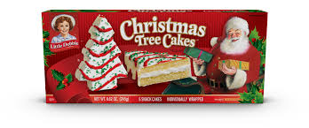 Bacon wrapped miniature pork sausages, now that's a tradition that you americans should get behind. Christmas Tree Cakes Van Little Debbie