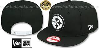 Steelers logo inside heinz field, home of the pittsburgh. Pittsburgh Steelers Team Basic Snapback Black White Hat