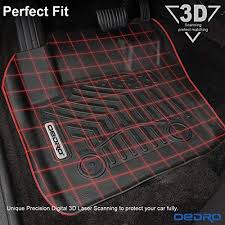 Oedro Floor Mats Compatible For 2015 2019 Ford Escape Unique Black Tpe All Weather Guard Includes 1st And 2nd Row Fr Floor Liners Rubber Floor Mats Floor Mats
