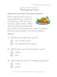Try these engaging questions to get your kids in a thankful attitude. Thanksgiving Reading Comprehension Worksheet All Kids Network