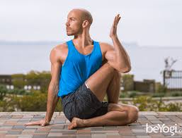Half Lord Of The Fishes Pose Ardha Matsyendrasana Beyogi Yoga Poses For Men Beginner Yoga Workout Basic Yoga