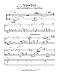 Check spelling or type a new query. Craig Armstrong Balcony Scene From Romeo And Juliet Sheet Music Notes Chords Piano Download Film And Tv 23619 Pdf