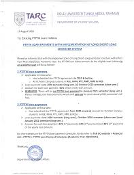 Therefore, not everyone is capable to afford it given that there is this economic gap within one family and another. Ptptn Loan Payment Tunku Abdul Rahman University College Facebook