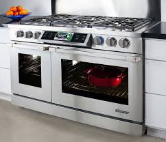 Dacor Dyrp48ds 48 Inch Slide In Dual Fuel Range With 5 2 Cu Ft True Convection Oven 2 8 Cu Ft Secondary Oven Smart Kitchen Cooking Appliances Kitchen Tech