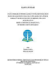 Baru mendengar namanya saja pasti telah terbayang akan. Contoh Cover Karya Ilmiah Ut