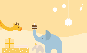 Elephant themed baby shower decorations. Printable Baby Shower Favor Tags