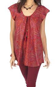Les mesures peuvent varier en différents modèles. Top D Ete Pour Femme Type Blouse A Manches Courtes Ella