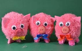 что можно сделать из лёгкого пластилина на новый год Igrushki Iz Pomponov Svoimi Rukami Novosti Mody Pompony Svinki Podelki