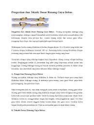 Maybe you would like to learn more about one of these? Pengertian Dan Teknik Dasar Renang Gaya Bebas