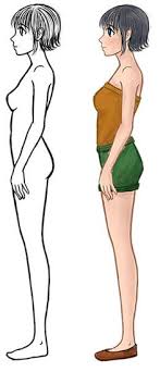 Learn draw traditional & digital. Full Body Girl Standing Sideways Drawing