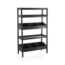 Seville Black Open Shelf Unit Shelves Open Shelving Units Open Shelving