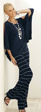 Shopemeryrose.com has been visited by 10k+ users in the past month Chico S Knit Kit Small Stripe Palazzo Pant Fashion Clothes Summer Fashion