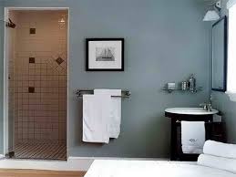 Bathroom Design Blue Brown Bathroom Decor Grey Wooden Door Bath Room White Small Towel Large Creati Small Bathroom Colors Bathroom Colors Blue Bathroom Paint