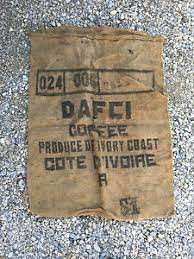 Sac à main shopping femme toile de jute fait main modèle vintage art déco xxe pn. Ancien Sac En Toile De Jute Cafe Dafci Cote D Ivoire Deco Industriel Old Bag Ebay