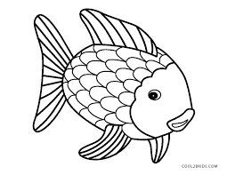 The area inside the outlined part is not detailed and is left to be filled in later as required. Rainbow Fish Fish Drawing Easy With Colour Novocom Top