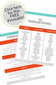 Mega List Of Table Foods For Your Baby Or Toddler Your