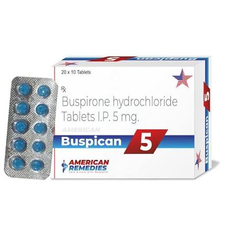 Buspirone Hydrochloride 5 mg Tablets, Packaging Type: Blister Pack at best price in Mumbai