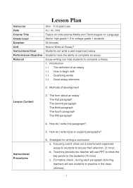 Crystal How To Write An Essay Lesson Plan Writing Lesson Plans Writing Lesson Plan Template Writing Lessons
