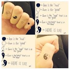 Unique Idea Its Kind Of Interesting Yin Yang Tattoos Ying Yang Tattoo Finger Tattoos