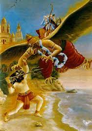 Kalanemi S Defeat Hindu Art Lord Krishna Images Krishna Art