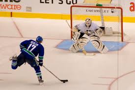 Holtby with the move of the game tonight. Attending A Vancouver Canucks Game Basics