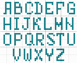 34 Clean Knitted Alphabet Charts