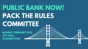 Sf public bank, san francisco, california. Sf Public Bank Coalition On Twitter Join Us Monday 2 10 City Hall As We Urge The Sfbos To Move Forward With Public Bank Legislation That Would Create A Public Bank Business