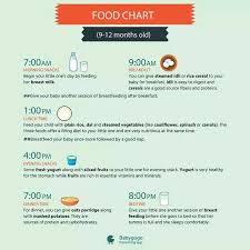 Can Anybody Share Food Chart For 9 To 10 Month Old Baby