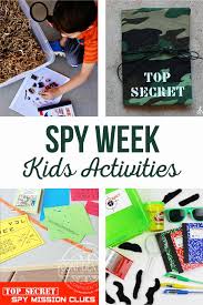 Spy activities for kids are at an all time high at our house. Spy Kids Activities The Crafting Chicks