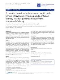 pdf economic benefit of subcutaneous rapid push versus