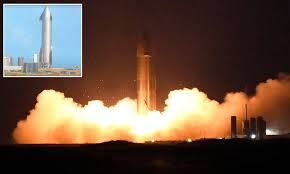 First prototype to have nosecone and aero surfaces (canards and wings). Spacex S Starship Fires Up Its Raptor Engines In Second Static Test Of Sn8 Daily Mail Online