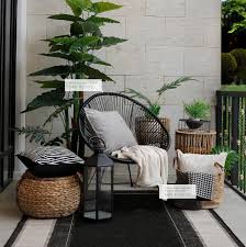 Black Outdoor Lounge In 2020 Patio Lounge Furniture Outdoor Lounge Furniture Balcony Decor