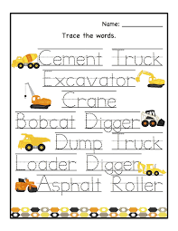 Preschool Printables August 2012 Construction Theme Preschool Preschool Construction Preschool Printables
