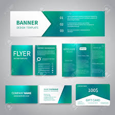 The most common business card flyer material is wood. Banner Flyers Brochure Business Cards Gift Card Design Templates Set With Beautiful Turquoise Blue Background Corporate Identity Set Advertising Party Promotion Printing Royalty Free Cliparts Vectors And Stock Illustration Image 100839186