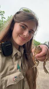 Saving toads and frogs from pool at local state park