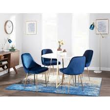 Eston Upholstered Dining Chair Joss Main In 2020 Blue Dining Room Chairs Blue Velvet Dining Room Chairs Dinning Room Chairs