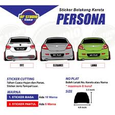 Tips beli kereta yang dikongsikan ini sangat berguna untuk bakal pembeli kereta di malaysia supaya artikel pinjaman untuk membeli kereta dengan mudah ini dikongsi oleh saudara wan dari pembaca sy nk bli honda city taun 2011 keatas basic 2100.sblom ni bli persona ade tungak tp da setel yg. Sticker Kereta Persona Siap No Plat Shopee Malaysia