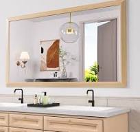 Amazon.com: Amorho 72 X32 Inch Bathroom Mirror for Wall, Oak ...