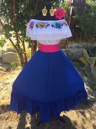 Mexican Dress Fiesta 5 De Mayo Wedding 2 Piece Vestido De Fiesta Mexicana Clothi Mexican Theme Party Outfit Traditional Mexican Dress Mexican Fiesta Dresses