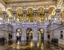 Library Of Congress Hdr Image Of The Lobby Of The Library Of Congress Washington Dc Beautiful Library Library Of Congress Library