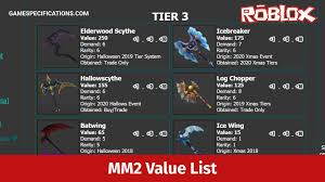 Feb 05, 2021 · the mm2 hacks can be obtained in this article that will help you. 500 Mm2 Value List To Get The Best Items 2021 Game Specifications