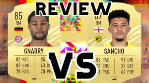 There are 5 other versions of sancho in fifa 21, check them out using the navigation above. Sancho 87 Vs Gnabry 85 Fifa 21 Player Review Fifa 21 Ultimate Team Youtube